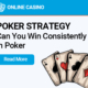 Can You Win Consistently In Poker i8
