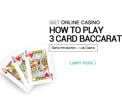 iBET Online Casino how to play3 Card Baccarat 495x400