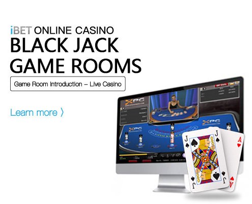 iBET Online Casino Gameroom Intro BLACK JACK GAME ROOMS 495x400
