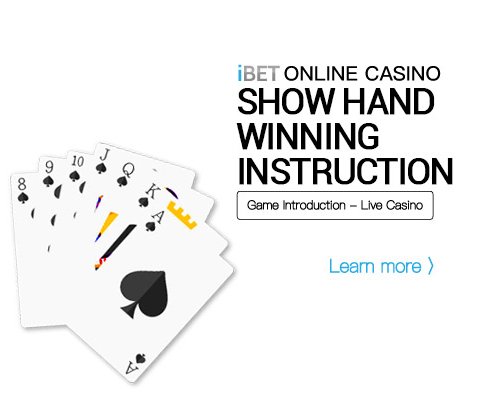 iBET Online Casino Winning Instructions for Show Hand 495x400