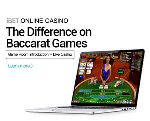 iBET Online Casino –LiveCasino Gameroom BACCARAT 495x400